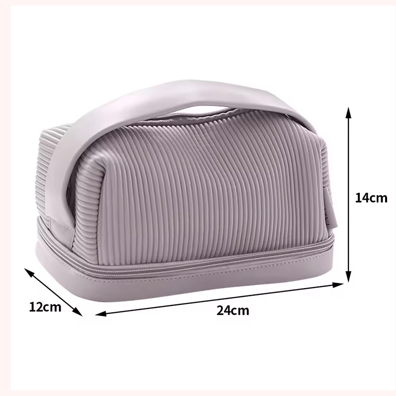 Double Linen Wash Bag