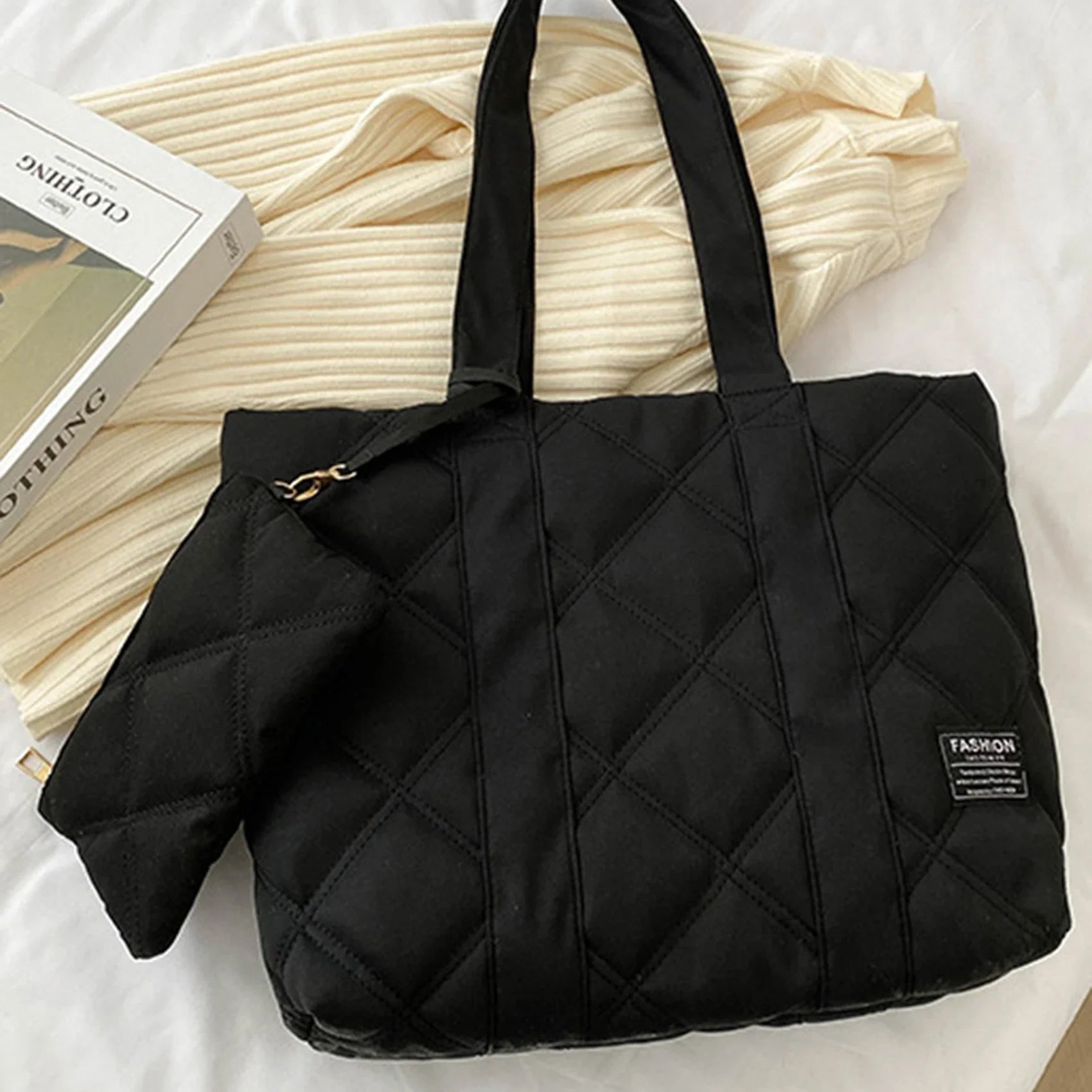 Melany Puffer Bag with Wash Bag