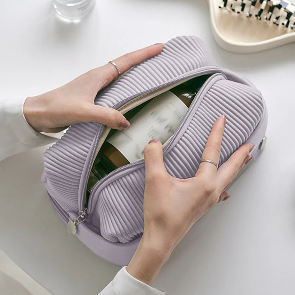Double Linen Wash Bag