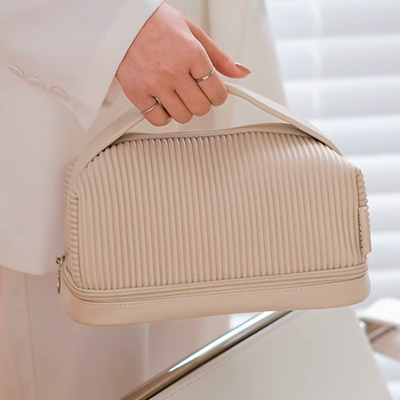 Double Linen Wash Bag