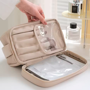 Double Linen Wash Bag
