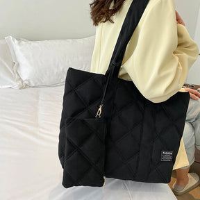 Melany Puffer Bag with Wash Bag